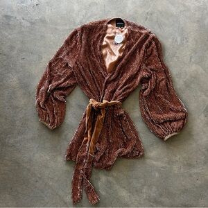 Gabrielle Copper Sequin Robe 🍁 Retrofete